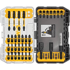 DeWALT - Power & Impact Screwdriver Bit Sets Point Type: Nut Driver; Phillips; Slotted; Torx Drive Size: 0.25 - Benchmark Tooling