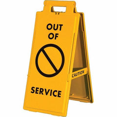 PRO-SAFE - Cone & A Frame Floor Signs Shape: A-Frame Type: Restroom, Janitorial & Housekeeping - Benchmark Tooling