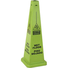 PRO-SAFE - Cone & A Frame Floor Signs Shape: Cone Type: Restroom, Janitorial & Housekeeping - Benchmark Tooling