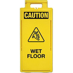 PRO-SAFE - Cone & A Frame Floor Signs Shape: A-Frame Type: Restroom, Janitorial & Housekeeping - Benchmark Tooling