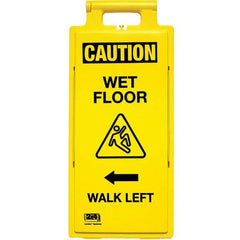PRO-SAFE - Cone & A Frame Floor Signs Shape: A-Frame Type: Restroom, Janitorial & Housekeeping - Benchmark Tooling