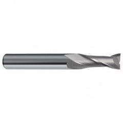 7/16 Dia. x 4-1/2 Overall Length 2-Flute Square End Solid Carbide SE End Mill-Round Shank-Center Cut-Uncoated - Benchmark Tooling
