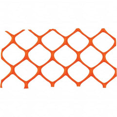 PRO-SAFE - 50' Long x 5' High, Orange Reusable Safety Fence - Benchmark Tooling