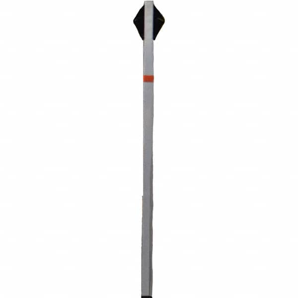 PRO-SAFE - 1-1/2' High, Traffic Sign Mounting Hardware - Aluminum, Compatible with 54" High x 36" Wide Signs, Silver - Benchmark Tooling