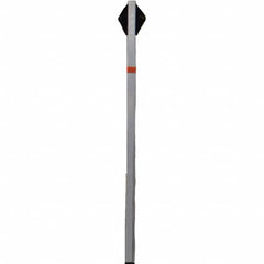 PRO-SAFE - 1-1/2' High, Traffic Sign Mounting Hardware - Aluminum, Compatible with 54" High x 36" Wide Signs, Silver - Benchmark Tooling