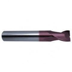 3/4 Dia. x 4 Overall Length 2-Flute Square End Solid Carbide SE End Mill-Round Shank-Center Cut-Firex - Benchmark Tooling