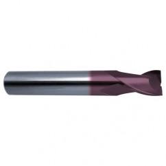 15/32 Dia. x 3 Overall Length 2-Flute Square End Solid Carbide SE End Mill-Round Shank-Center Cut-Firex - Benchmark Tooling