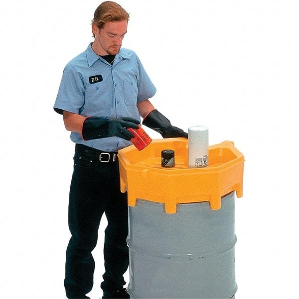 UltraTech - 9" High x 28" Diam, Polyethylene, Funnel - 5 Gal Drum/Pail Capacity - Benchmark Tooling