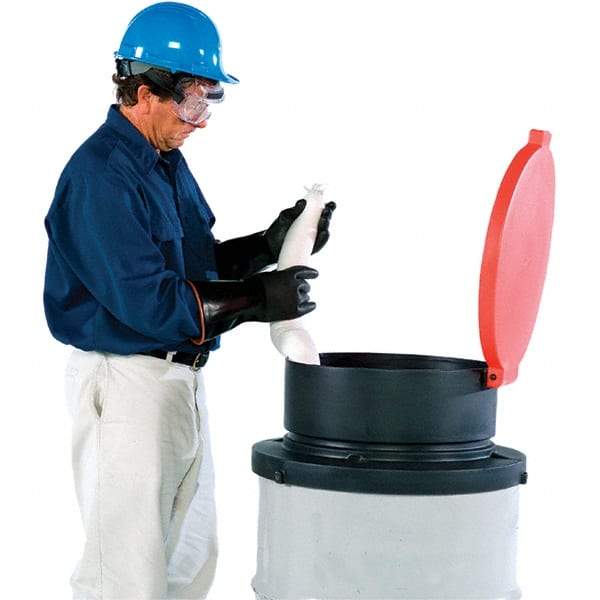 UltraTech - 11" High x 24-1/2" Diam, Polyethylene, Open Head Funnel - 5 Gal Drum/Pail Capacity - Benchmark Tooling