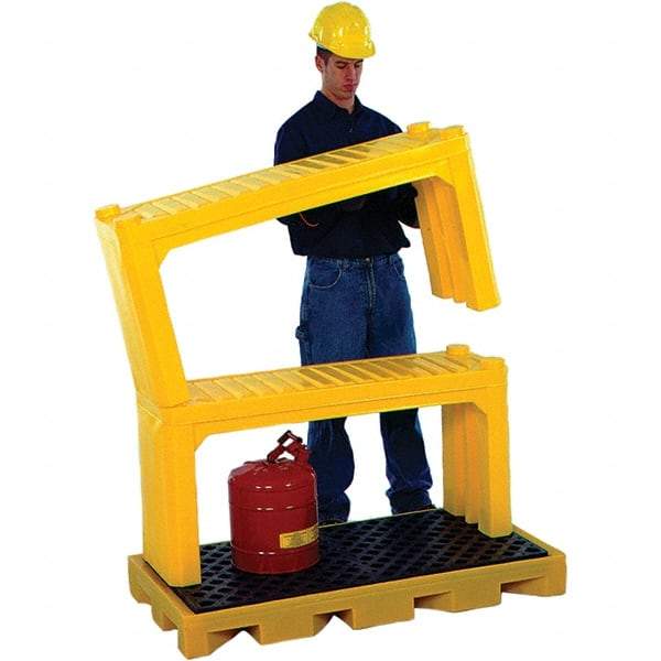 UltraTech - 4' Long x 1.2' Wide x 24" High, Spill Containment Stacking Shelf - Compatible with Spill Pallets & Decks - Benchmark Tooling