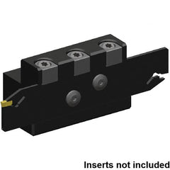 Kennametal - Tool Block Style EVTZN, 32mm Blade Height, 78mm OAL, 54.5mm OAH, Indexable Cutoff Blade Tool Block - 19mm Shank Height, 19mm Shank Width, Through Coolant, Series Beyond Evolution - Benchmark Tooling