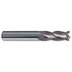15/64 Dia. x 2-1/2 Overall Length 4-Flute Square End Solid Carbide SE End Mill-Round Shank-Center Cut-Uncoated - Benchmark Tooling