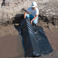 UltraTech - 84" Long x 10-1/2" High x 67" Wide Silt Dike - Black Urethane Foam/Geotextile, For Stormwater - Benchmark Tooling