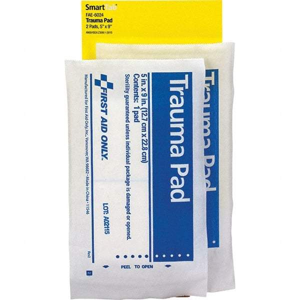 PRO-SAFE - 9" Long x 5" Wide, Trauma Pad - White, Gauze Bandage - Benchmark Tooling