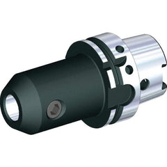 Kennametal - HSK125A 4.9" Shank Diam Taper Shank 1/2" Hole End Mill Holder/Adapter - 1-3/8" Nose Diam, 3-1/2" Projection, Through Coolant - Exact Industrial Supply