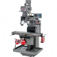 Jet - 42 x 9" 230V Electronic Variable Speed Control 3 Phase Knee Milling Machine - Benchmark Tooling