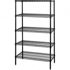 Quantum Storage - 5 Shelf Wire Shelving Add-On Unit - 18" Wide x 48" Deep x 54" High, - Benchmark Tooling