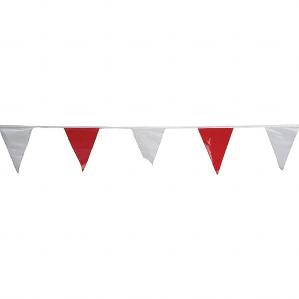 PRO-SAFE - Pennants Color: Red/White Overall Length (Feet): 60.00 - Benchmark Tooling