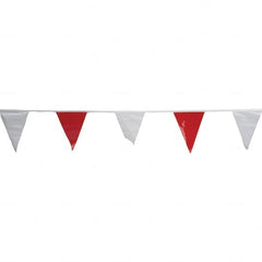 PRO-SAFE - Pennants Color: Red/White Overall Length (Feet): 60.00 - Benchmark Tooling