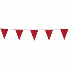 PRO-SAFE - Pennants Color: Red Overall Length (Feet): 100.00 - Benchmark Tooling