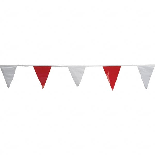 PRO-SAFE - Pennants Color: Red/White Overall Length (Feet): 100.00 - Benchmark Tooling