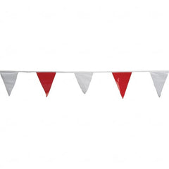 PRO-SAFE - Pennants Color: Red/White Overall Length (Feet): 100.00 - Benchmark Tooling