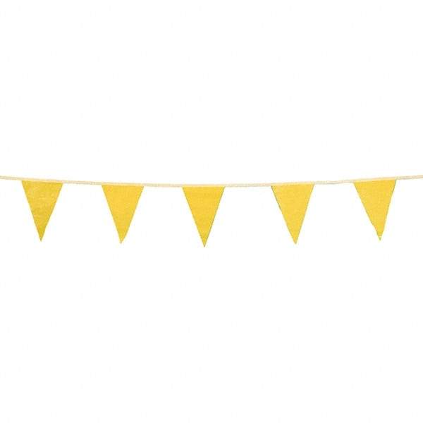 PRO-SAFE - Pennants Color: Yellow Overall Length (Feet): 100.00 - Benchmark Tooling