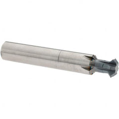 Accupro - 1/2° 1/2" Cut Diam, 0.187" Cut Width, 1/2" Shank, Solid Carbide Double-Angle Cutter - Benchmark Tooling