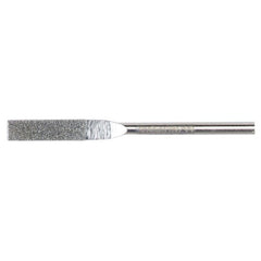 0.157″ × 0.040″ Electroplated Diamond File Flat 100 Grit 5/8″ Diamond - Benchmark Tooling