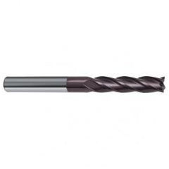 5/8 Dia. x 6 Overall Length 4-Flute Square End Solid Carbide SE End Mill-Round Shank-Center Cut-Firex - Benchmark Tooling