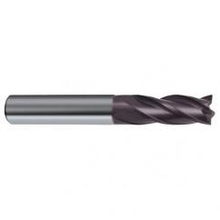 3/8 Dia. x 3 Overall Length 4-Flute Square End Solid Carbide SE End Mill-Round Shank-Center Cut-Firex - Benchmark Tooling