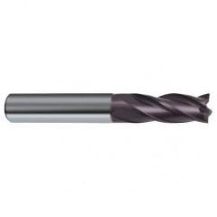 3/8 Dia. x 3 Overall Length 4-Flute Square End Solid Carbide SE End Mill-Round Shank-Center Cut-Firex - Benchmark Tooling