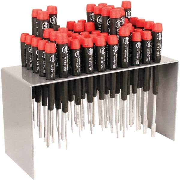 Wiha - 50 Piece Slotted, Phillips & Torx Screwdriver Set - Precision Tech Handle, Bit Sizes: Philips #000 to #1, Comes in Metal - Benchmark Tooling