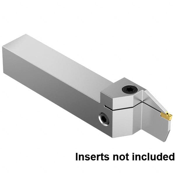 Kennametal - External Thread, 16mm Max Cut of Depth, 2mm Min Groove Width, 5" OAL, Right Hand Indexable Grooving Cutoff Toolholder - 3/4" Shank Height x 3/4" Shank Width, EG0200M02P02 Insert Style, EVSM Toolholder Style, Series EVSM - Benchmark Tooling