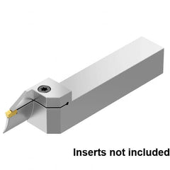 Kennametal - External Thread, 16mm Max Cut of Depth, 5mm Min Groove Width, 6" OAL, Left Hand Indexable Grooving Cutoff Toolholder - 1" Shank Height x 1" Shank Width, EG0500M05P04 Insert Style, EVSB Toolholder Style, Series Beyond Evolution - Benchmark Tooling