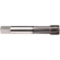 Emuge - 7/16-14 UNC 4 Flute BT Plug Spiral Flute Tap - High Speed Steel, GLT-1 Finish, 3.937" OAL, Right Hand Flute, Right Hand Thread, Series Rekord B-Z - Benchmark Tooling