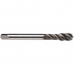 Emuge - M24x3.00 M 5 Flute 6H Modified Bottoming Spiral Flute Tap - High Speed Steel, GLT-1 Finish, 160mm OAL, Right Hand Flute, Right Hand Thread, Series Enorm Z - Exact Industrial Supply