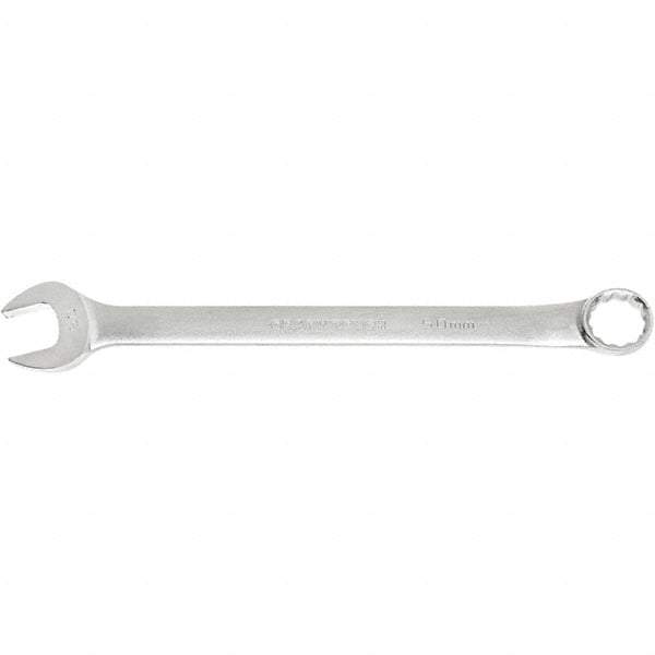 GearWrench - 55mm 12 Point Combination Wrench - 15° Offset Angle, 27.795" OAL, Steel, Satin Finish - Benchmark Tooling