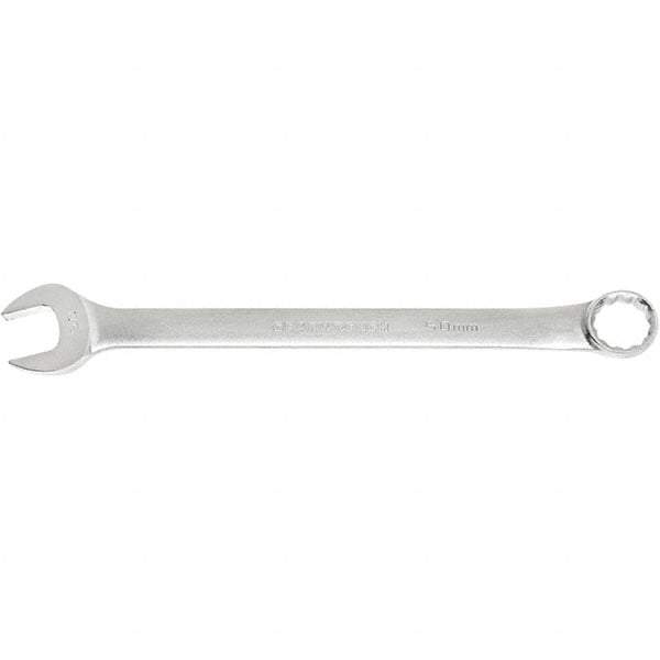 GearWrench - 2-3/8" 12 Point Combination Wrench - 15° Offset Angle, 29.843" OAL, Steel, Satin Finish - Benchmark Tooling