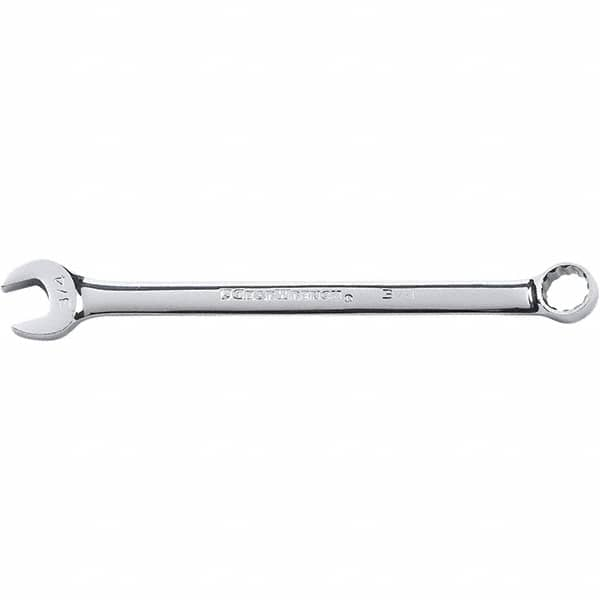 GearWrench - 1-7/16" 12 Point Combination Wrench - 15° Offset Angle, 21.102" OAL, Steel, Satin Finish - Benchmark Tooling