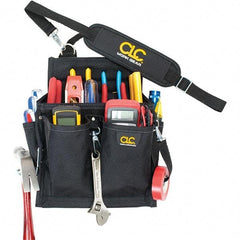 CLC - Electrician's Holster with 20 Pockets - Ballistic Polyester, Black - Benchmark Tooling