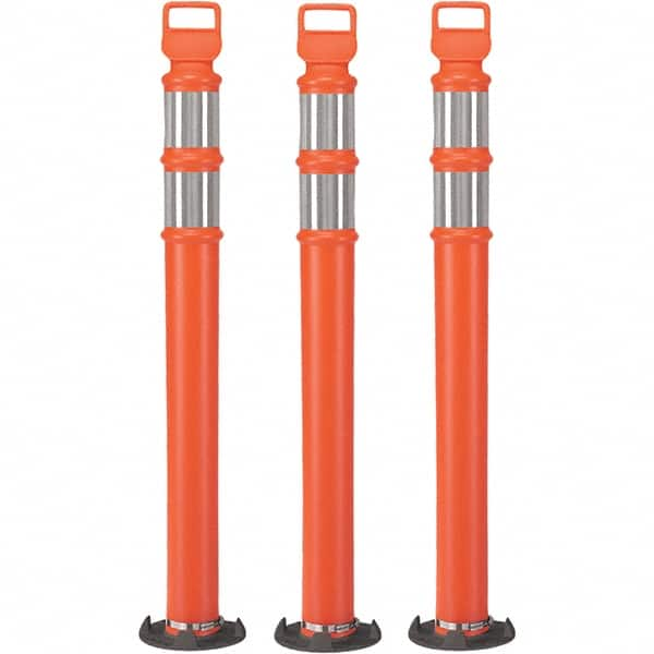 PRO-SAFE - Traffic Barrels, Delineators & Posts Type: Delineator Post Material: Polyethylene - Benchmark Tooling