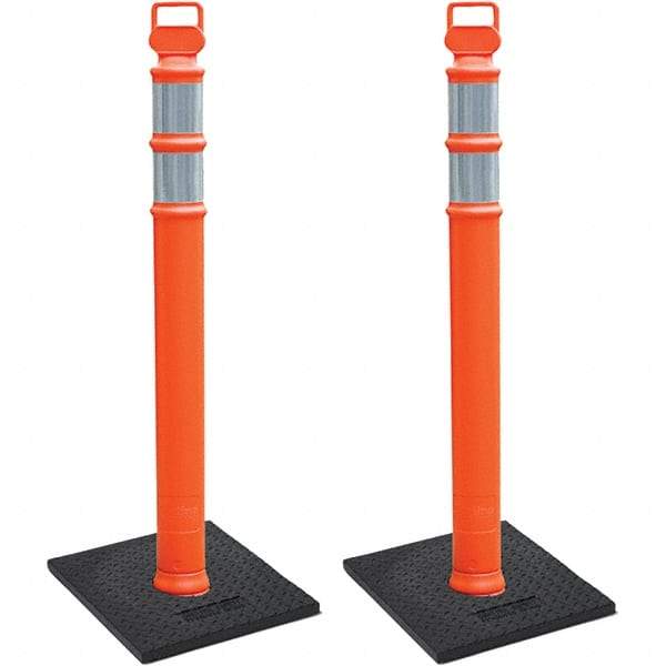 PRO-SAFE - Traffic Barrels, Delineators & Posts Type: Delineator Post Material: Polyethylene - Benchmark Tooling