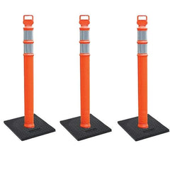 PRO-SAFE - Traffic Barrels, Delineators & Posts Type: Delineator Post Material: Polyethylene - Benchmark Tooling