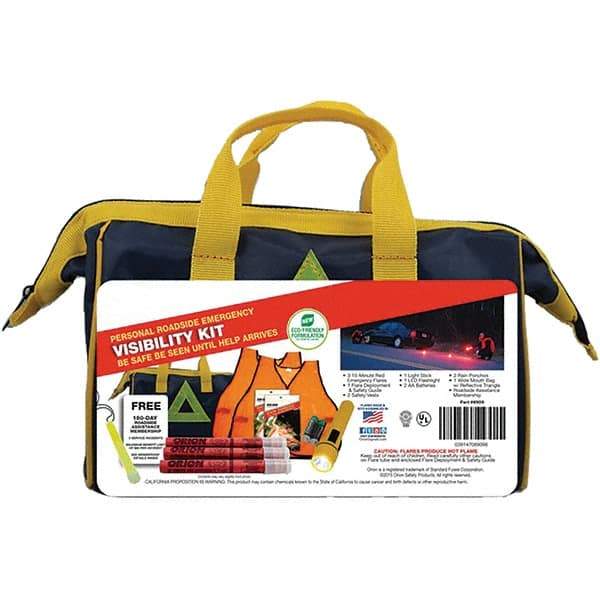 PRO-SAFE - Highway Safety Kits Type: Emergency Roadside Kit Number of Pieces: 14 - Benchmark Tooling