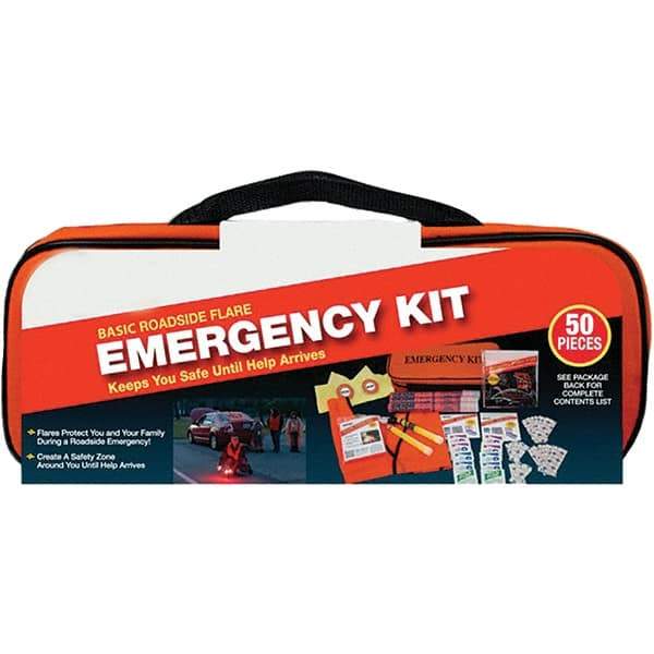 PRO-SAFE - Highway Safety Kits Type: Emergency Roadside Kit Number of Pieces: 50 - Benchmark Tooling