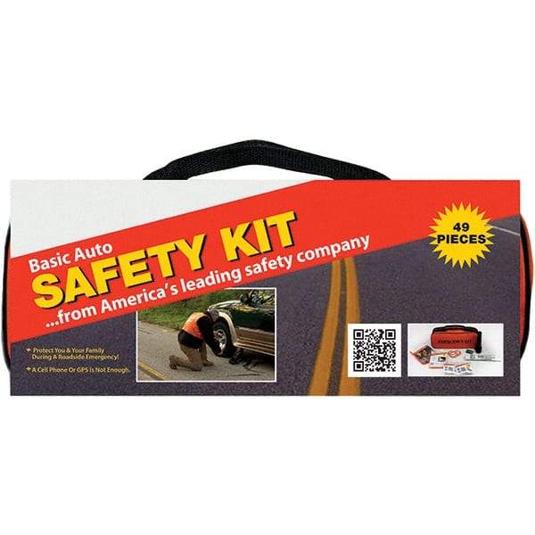 PRO-SAFE - Highway Safety Kits Type: Emergency Roadside Kit Number of Pieces: 49 - Benchmark Tooling