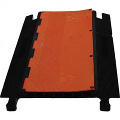 PRO-SAFE - 36" Long x 24" Wide x 1-3/4" High, Polyurethane Ramp Cable Guard - 18,000 Lb Load Limit - Benchmark Tooling
