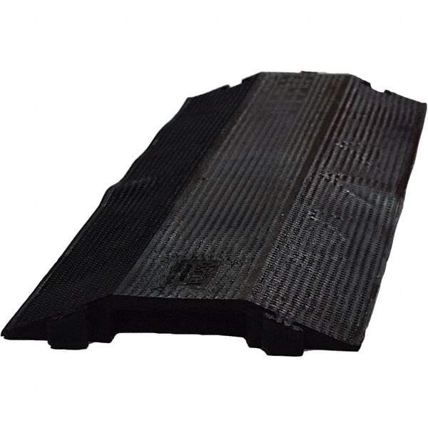 PRO-SAFE - 36" Long x 10-1/2" Wide x 1-1/2" High, Polyurethane Ramp Cable Guard - 8,850 Lb Load Limit - Benchmark Tooling