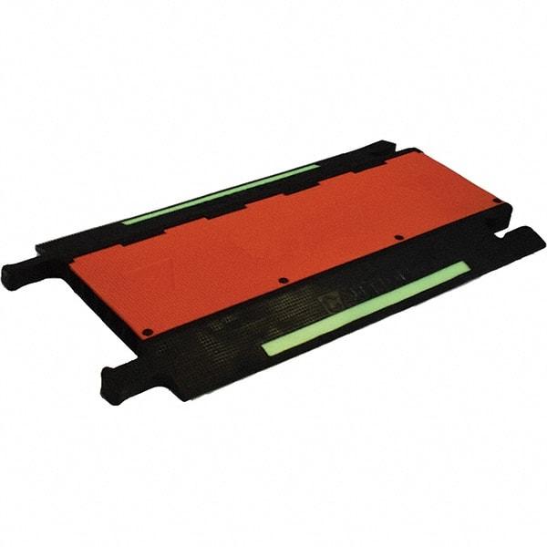 PRO-SAFE - 36" Long x 20" Wide x 1-3/4" High, Polyurethane Ramp Cable Guard - 20,000 Lb Load Limit - Benchmark Tooling